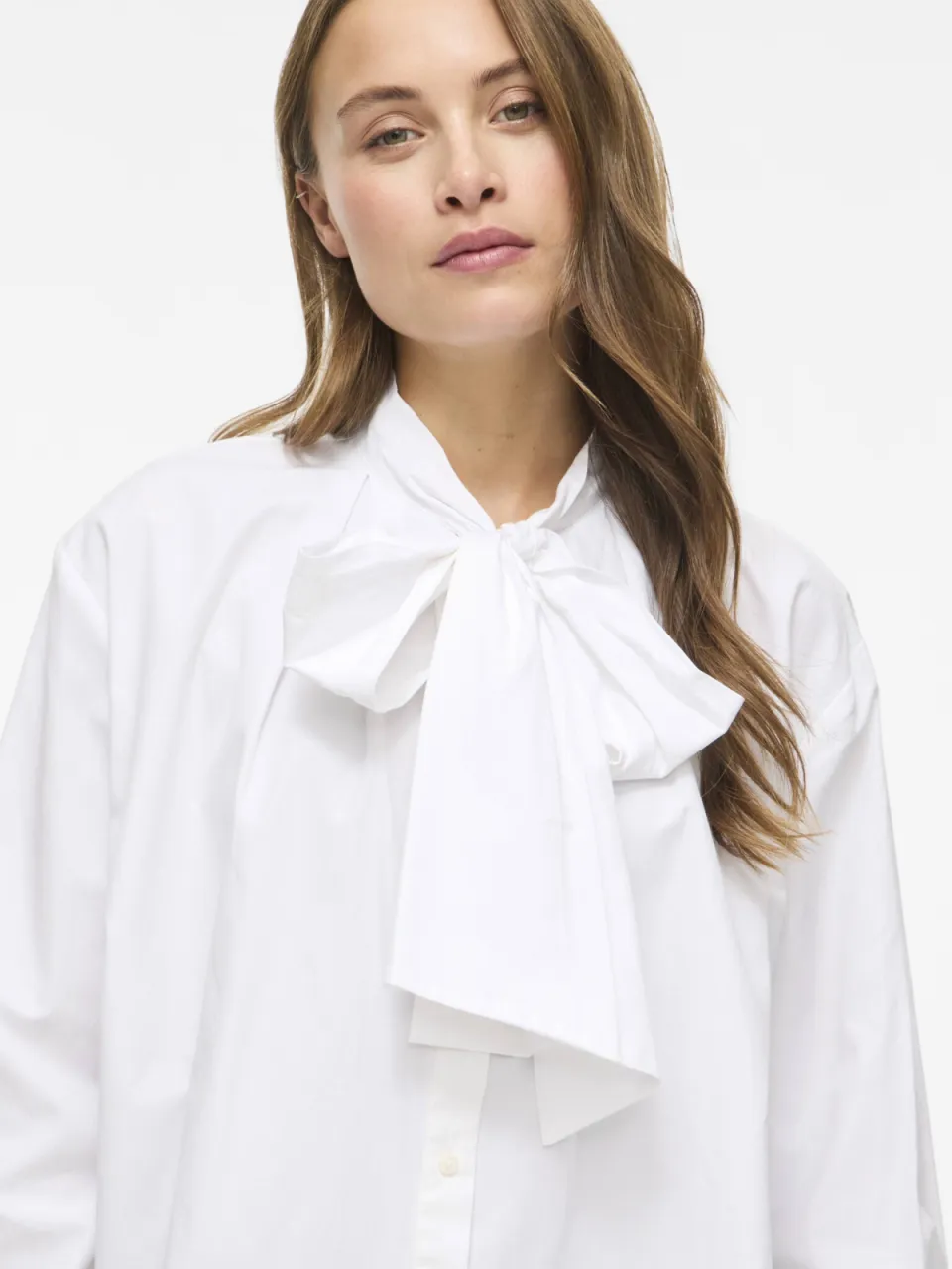 Vila blouse met plooien - wit, foto 6