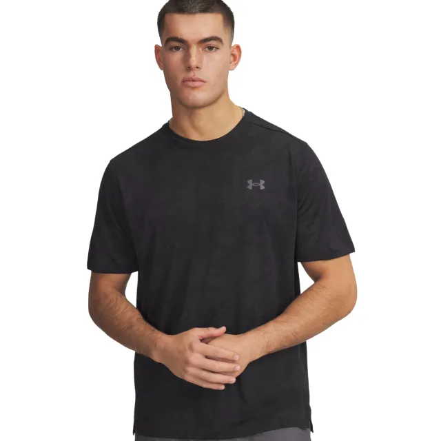 Under Armour Tech Vent Jacquard Sportshirt heren Zwart