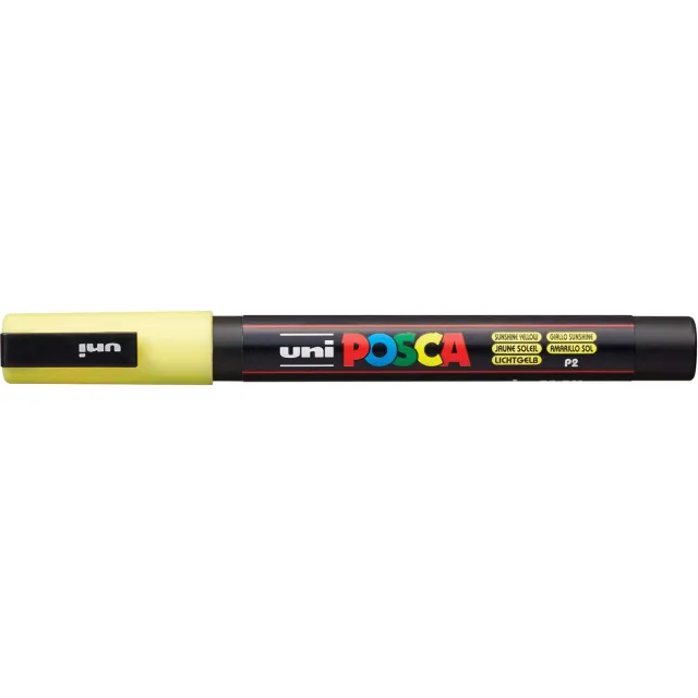 Posca marker met conische punt schrijfdikte fijn zonnegeel