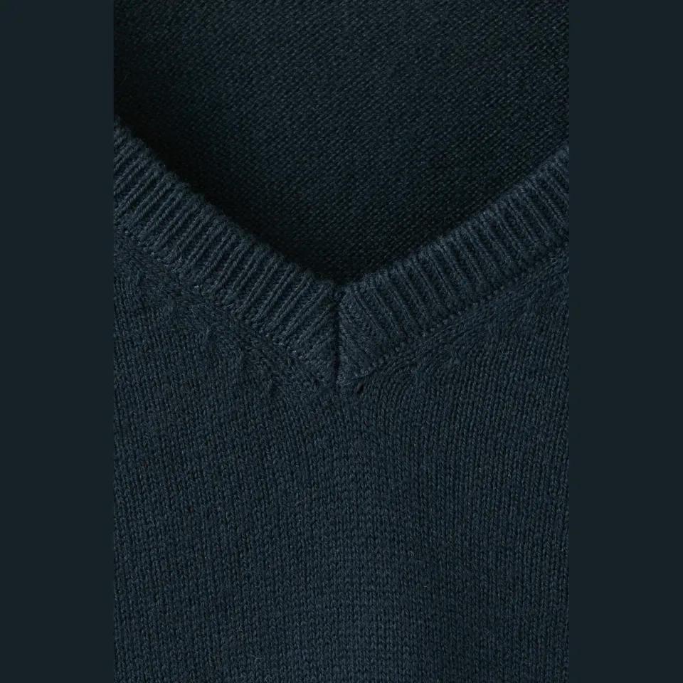 Mango Kids katoenen gebreide trui - marineblauw, foto 5