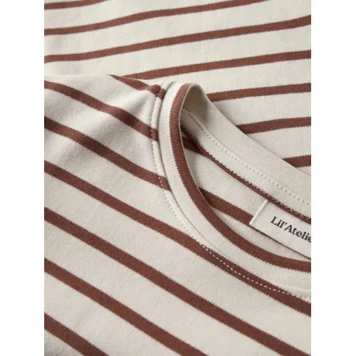 Lil' Atelier MINI gestreepte longsleeve ecru, foto 3