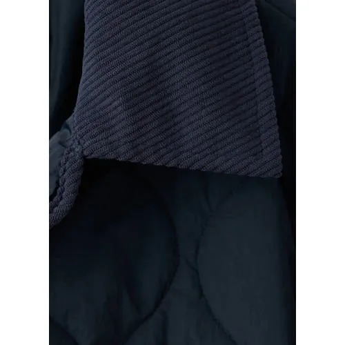 Mango gewatteerde tussenjas donkerblauw, foto 3