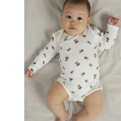 NAME IT BABY romper - beige/groen/bruin (set van 3), foto 4