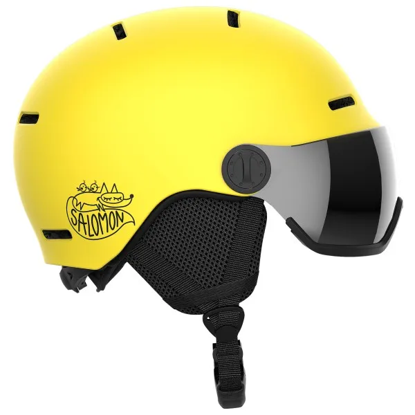 Salomon Orka Visor skihelm junior geel