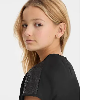 Anytime top met pailletten zwart, foto 6