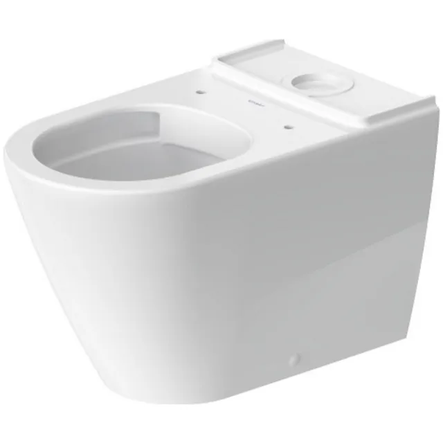 Duravit Toilet Duravit D-Neo HygieneGlaze Staand Voor Reservoir Rimless Diepspoel 65 cm Hoogglans Wit