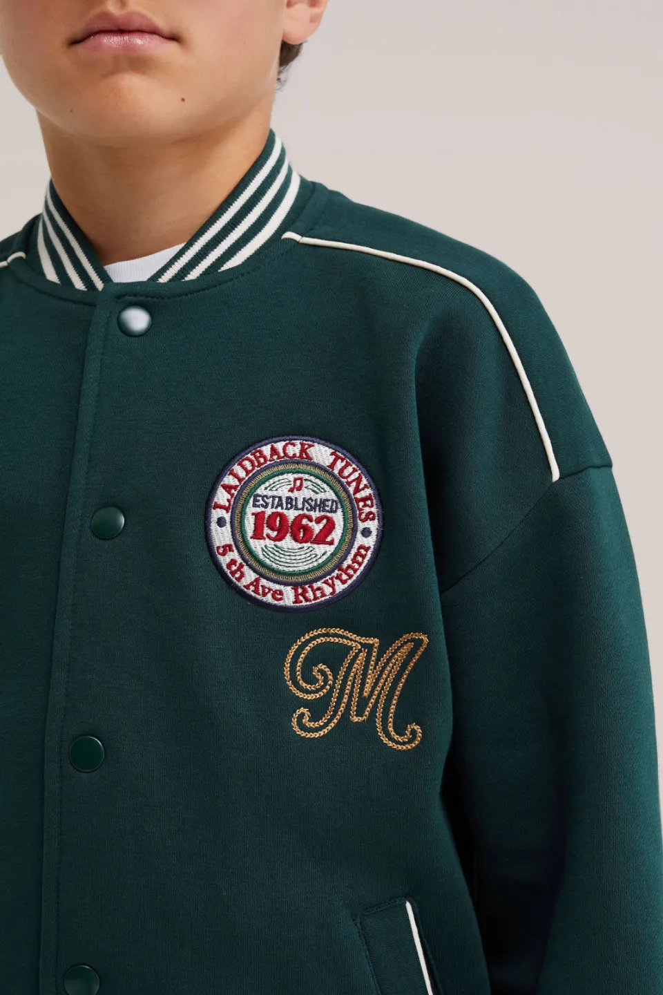 WE Fashion baseballjack groen, foto 6