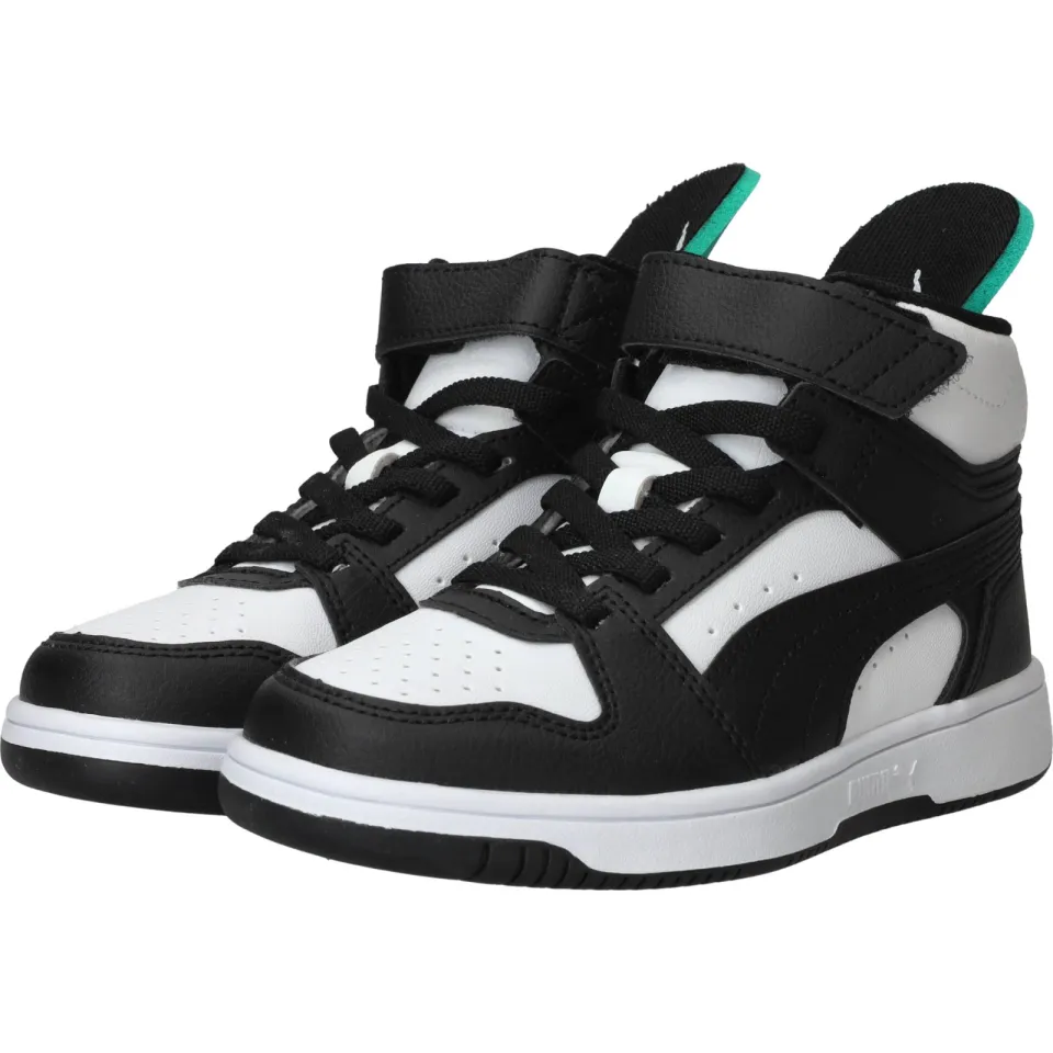 Puma Rebound Slam Mid hoge sneakers zwart wit, foto 5