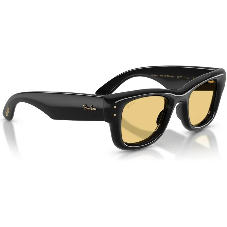 Ray-Ban x A$AP Rocky zonnebril Wayfarer Puffer oranje/zwart, foto 2