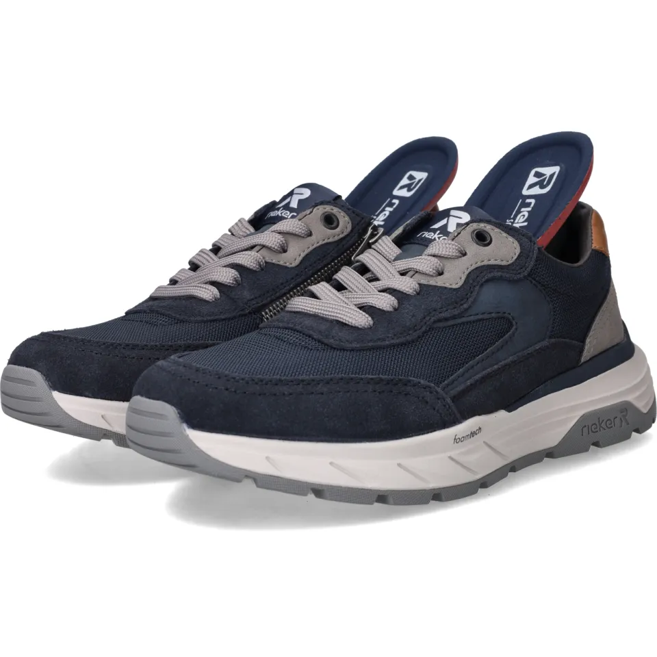 Rieker H-leest lage sneakers blauw, foto 8