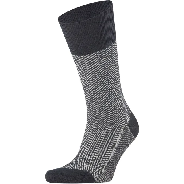 Falke Airport Herringstripe sok zwart