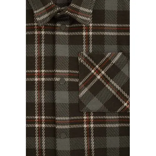 WE Fashion geruit overhemd - groen/rood/beige, foto 6