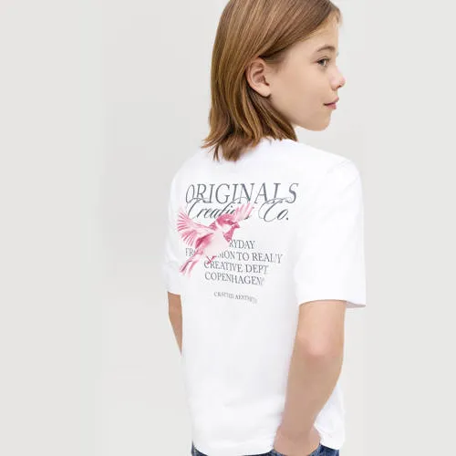 Jack & Jones t-shirt met borstprint wit, foto 4