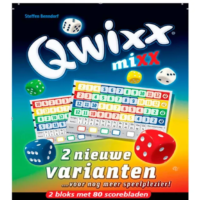White Goblin Games Qwixx Mixx scorebloks dobbelspel, foto 2