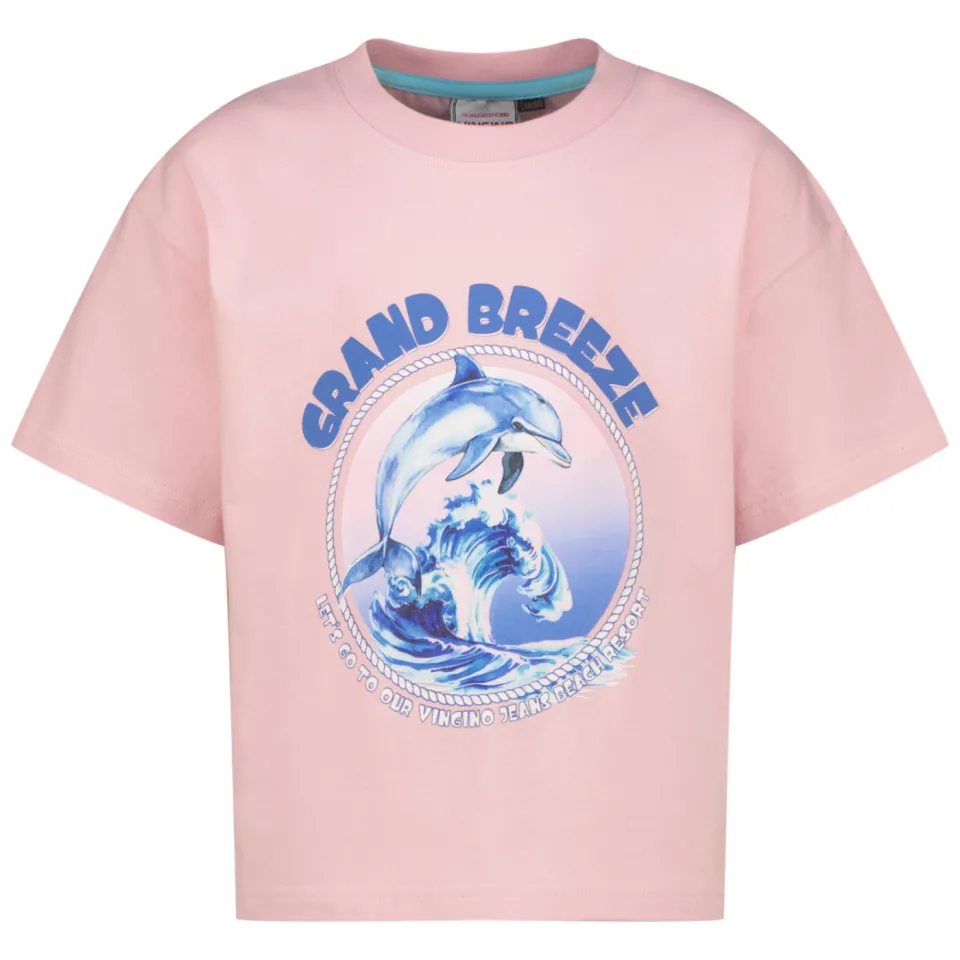 Vingino T-shirt roze met print, foto 2