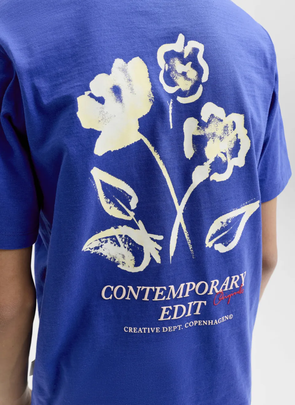 Jack & Jones T-shirt met backprint hardblauw, foto 6