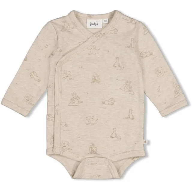 Feetje romper met print - offwhite
