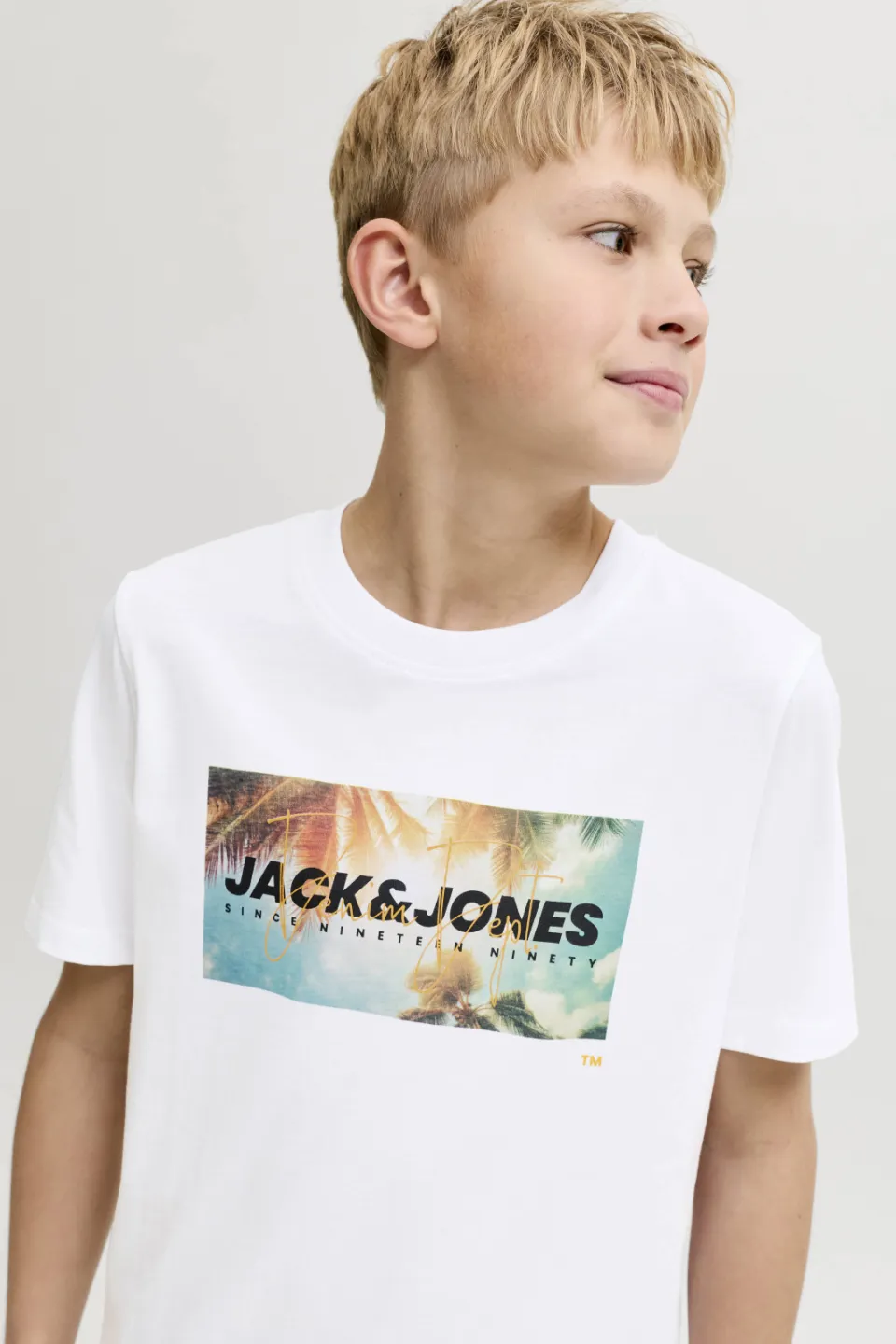 Jack & Jones Junior t-shirt wit, foto 5