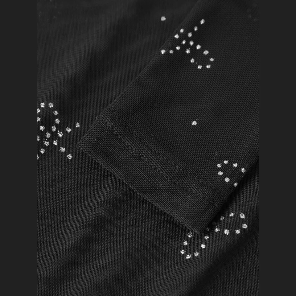 NAME IT KIDS top met glitters - zwart, foto 2