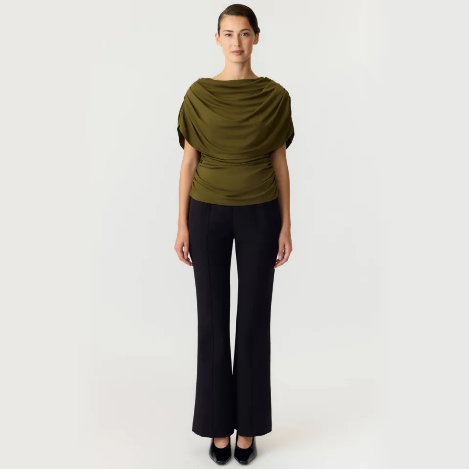 Yas Yasdrala Cape top olijfgroen