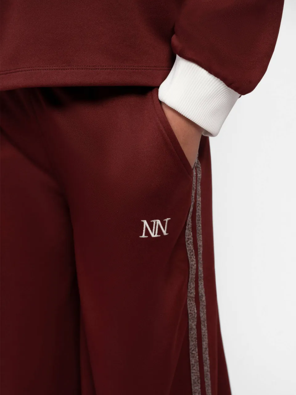Nik & Nik joggingbroek donkerrood, foto 3
