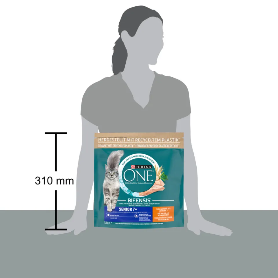 Purina ONE Senior kattenvoer kip met volkoren granen, foto 4