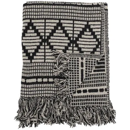 Bloomingville plaid zwart, foto 3