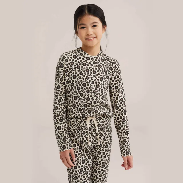 WE Fashion pyjama met panterprint beige/bruin, foto 5