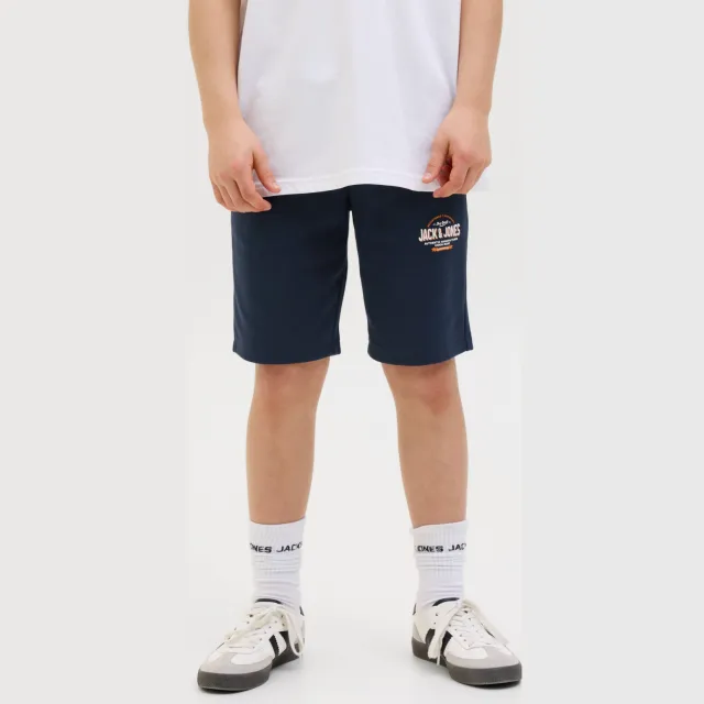 Jack & Jones JPSTLOGO sweatshort marineblauw, foto 4