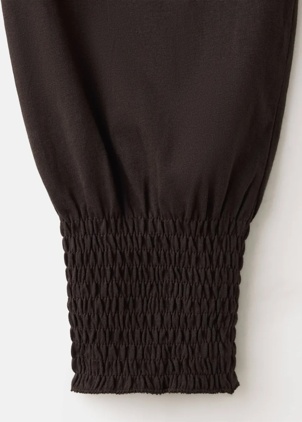 Mango TEEN longsleeve met smockwerk - bruin, foto 6
