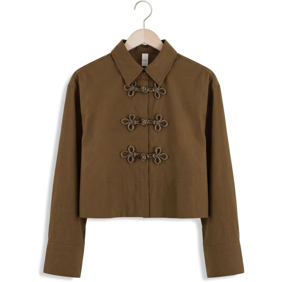 Yas Yasleema Frog blouse olijfgroen, foto 2