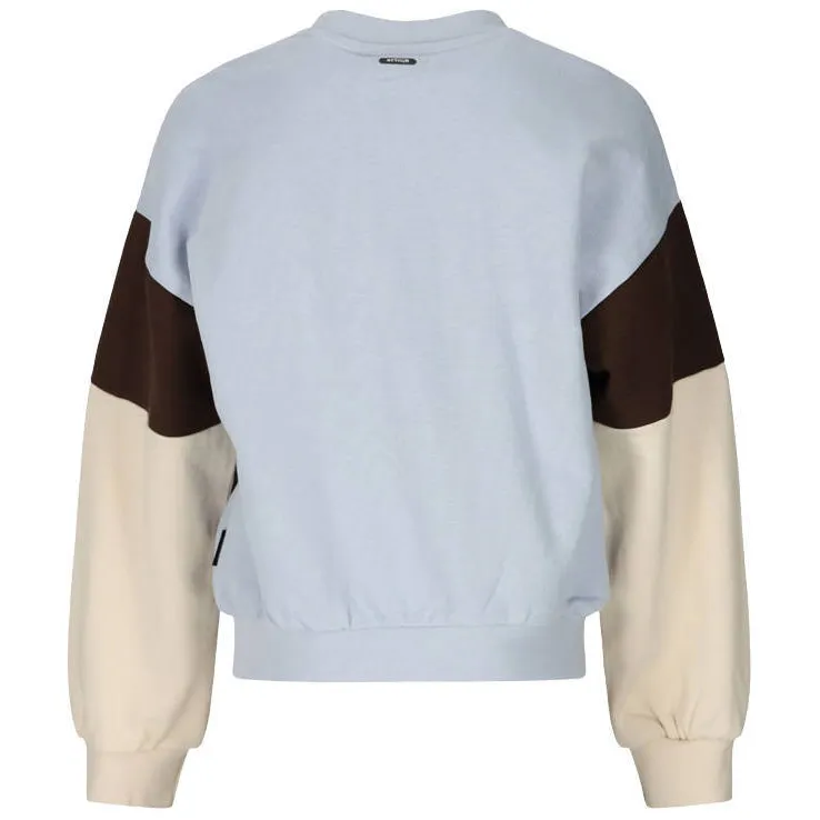 Retour Jeans oversized sweater met tekst - lichtblauw, foto 4