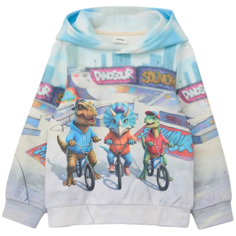 s.Oliver hoodie met print - grijs, foto 2