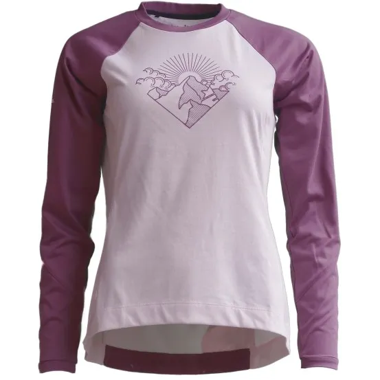 Zimtstern Pureflowz fietsshirt dames lange mouwen paars Purper