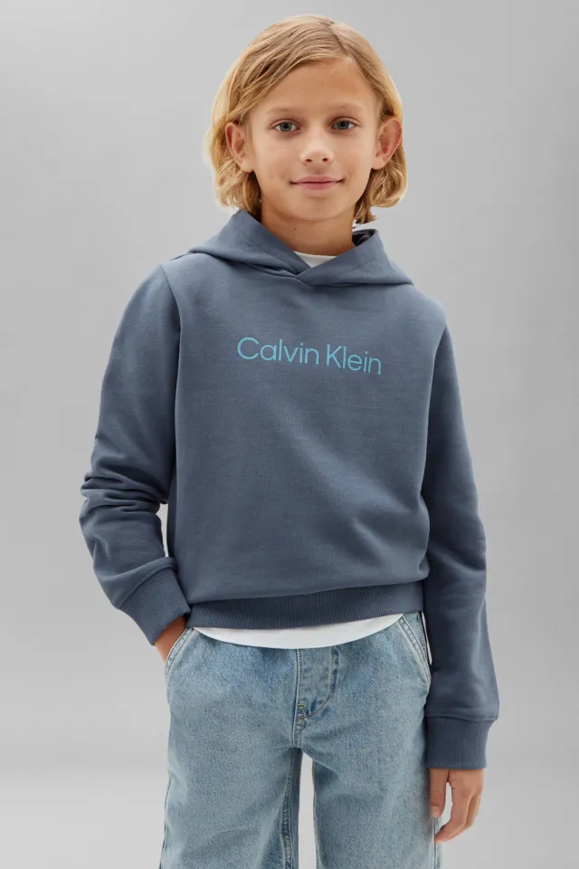 Calvin Klein hoodie met logo - blauw