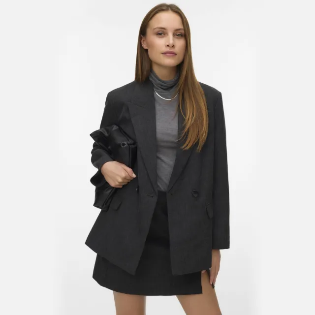 Vero Moda oversized blazer - antraciet