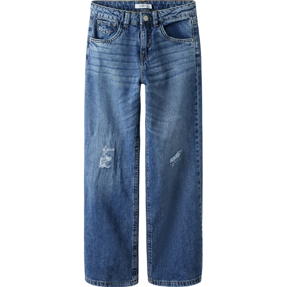 NAME IT KIDS wide leg jeans NKFROSE dark blue denim, foto 2