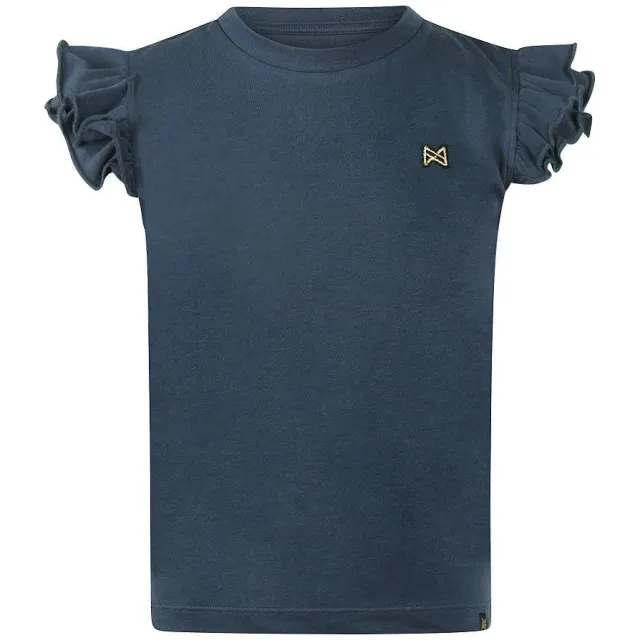 Koko Noko T-shirt met franjes donkerblauw, foto 2