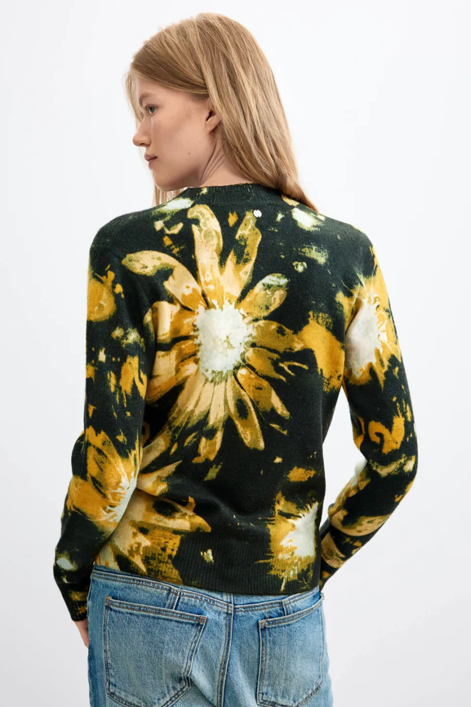 Desigual pullover met print - groen, foto 4
