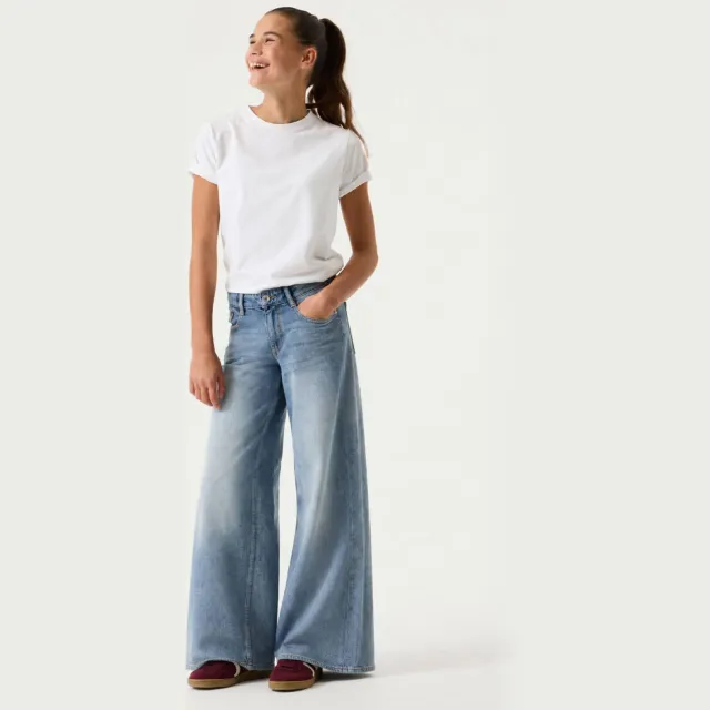 Garcia Marall wide leg jeans - lichtblauw Light blue denim