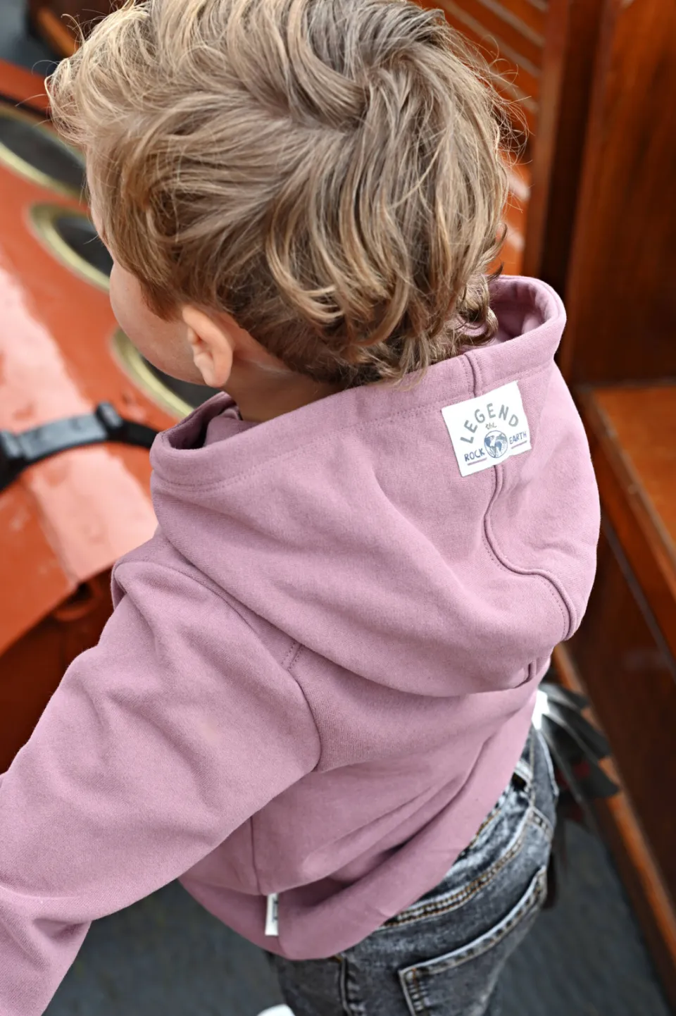 Sturdy hoodie Rock the Earth - mauve, foto 5
