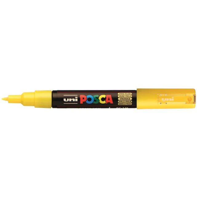 Posca marker met conische punt schrijfdikte extra-fijn strogeel