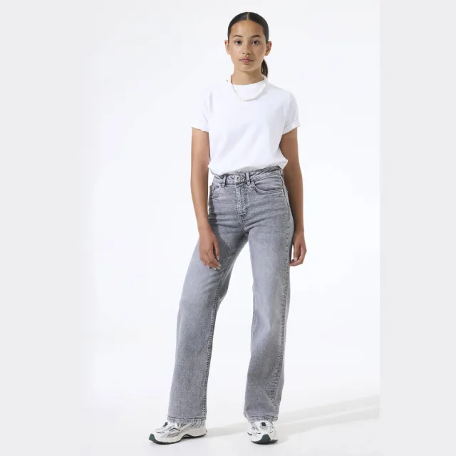 Garcia Ilvy Straight high waist straight leg jeans grey denim