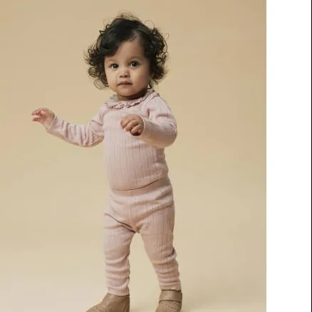 Lil' Atelier BABY slim babybroek lichtroze, foto 3