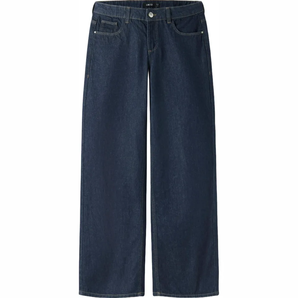 LMTD NLFBIRM low wide leg jeans - donkerblauw, foto 2