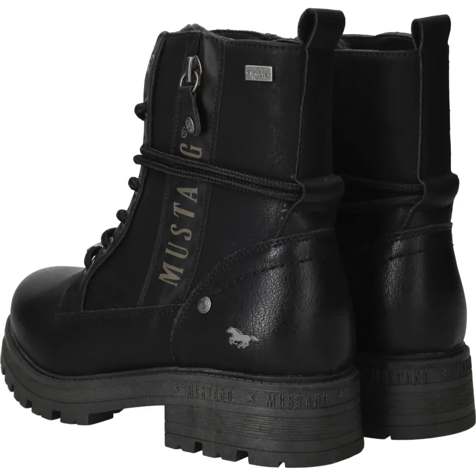 Mustang veterboots zwart, foto 5