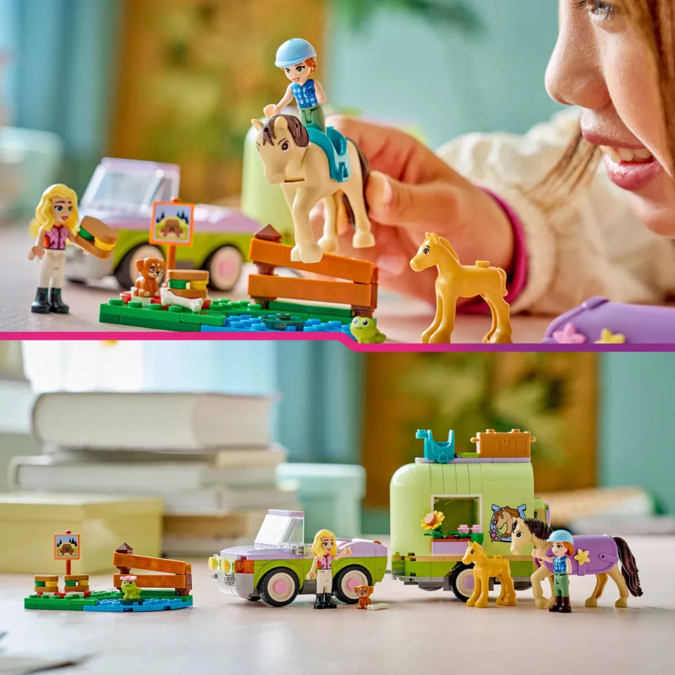 Lego Friends Trailer met Paard en Veulen Speelgoed voor Kinderen 42695, foto 3