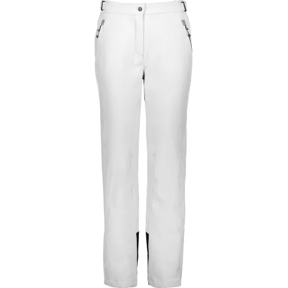 CMP Women's Pant Stretch Polyester 3W18596N - Skibroek, wit/grijs