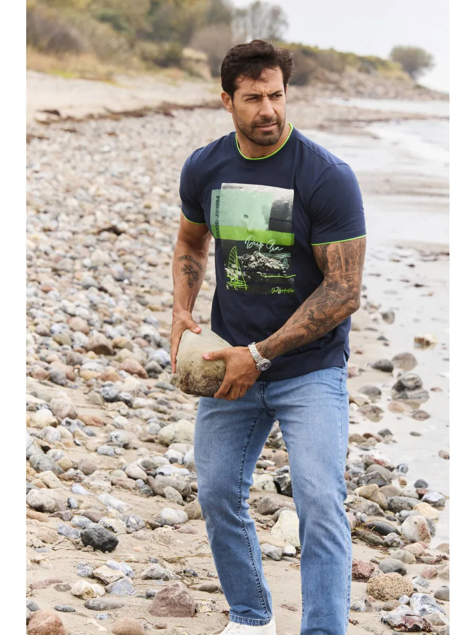 Jan Vanderstorm Hakejan T-shirt donkerblauw, foto 5