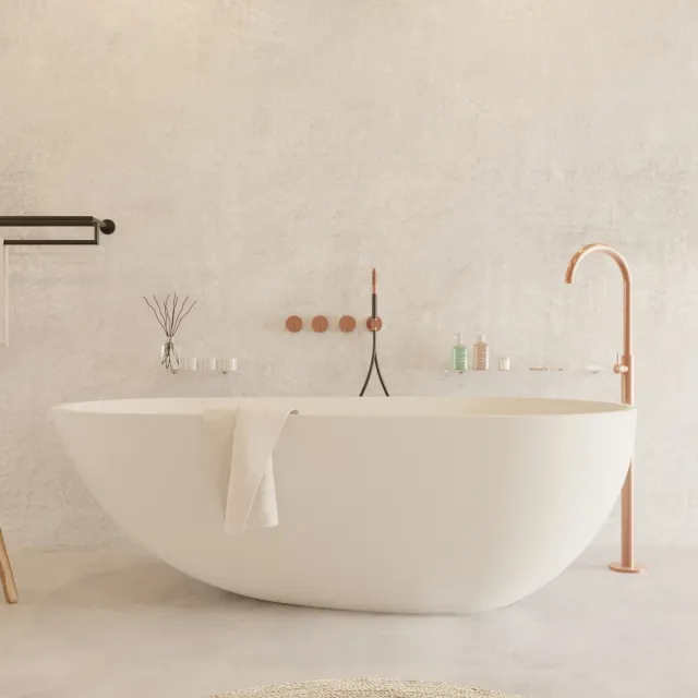 Ideavit Solidsurf vrijstaand ligbad mat wit